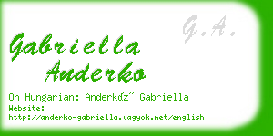 gabriella anderko business card